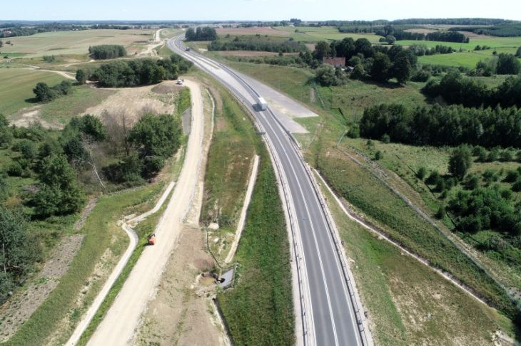 Obecna obwodnica Ostródy w ciągu DK16 stanie się odcinkiem drogi ekspresowej S5. Fot. GDDKiA